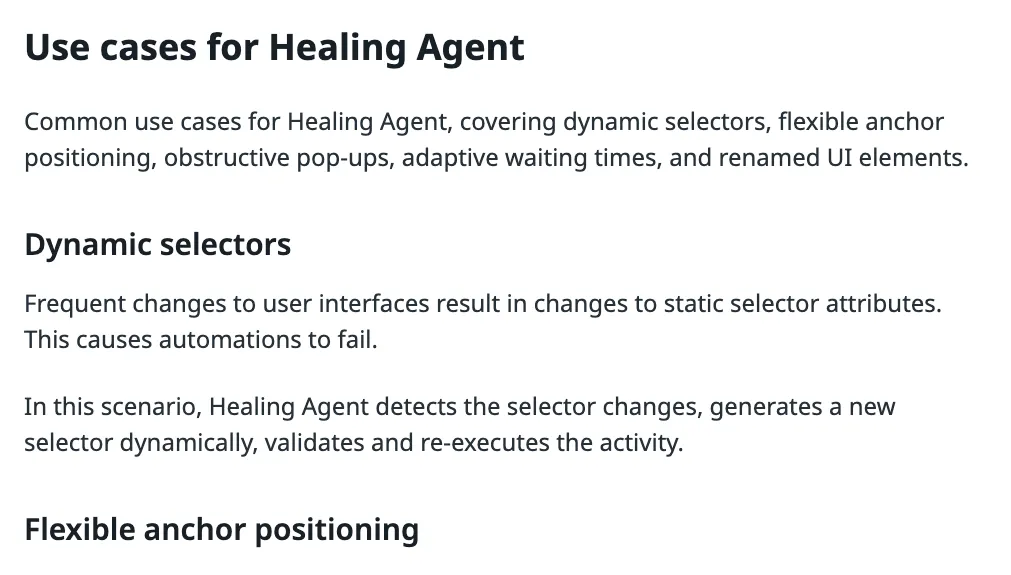 UiPath documentation: frequent changes to user interfaces change selector attributes, which causes automations to fail